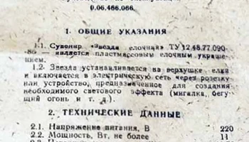 Звезда ёлочная (1987) 0